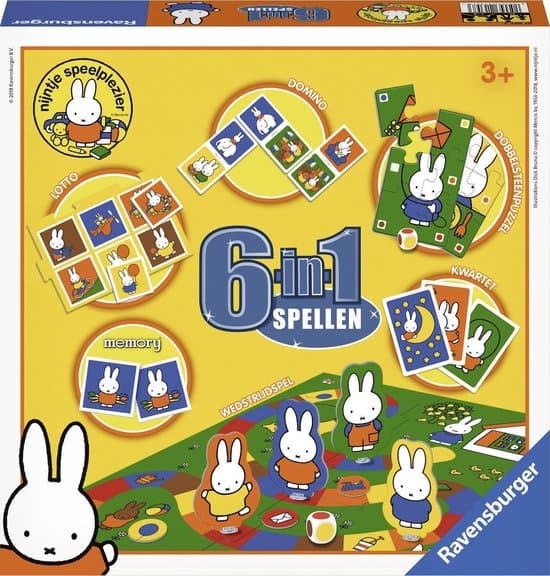 Doos van nijntje 6-in-1 spellen