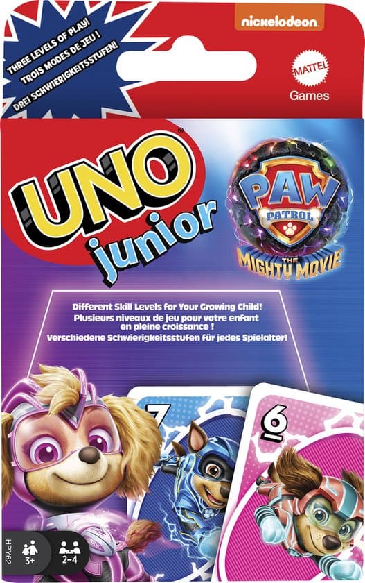 Doos van UNO Junior PAW Patrol
