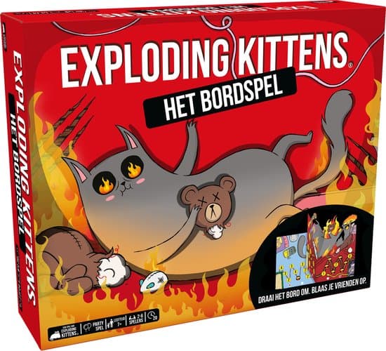Doos van Exploding Kittens Het Bordspel