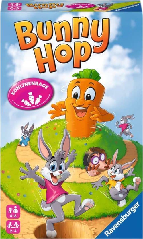 Doos van Bunny Hop Pocketspel
