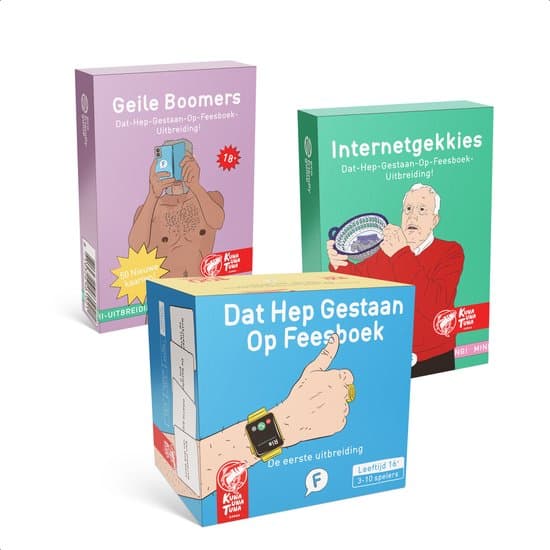 Doos van Dat Hep Gestaan Op Feesboek: 3 uitbreidingen