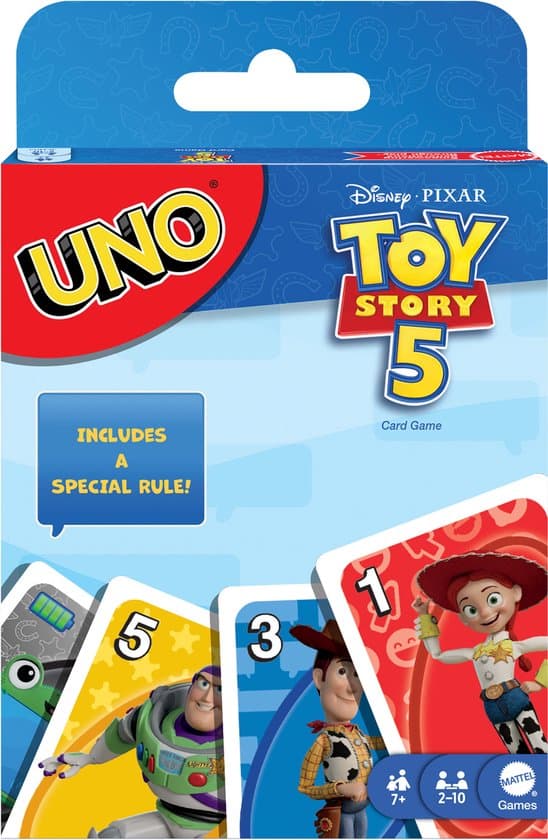 Doos van UNO Disney en Pixar Toy Story 5