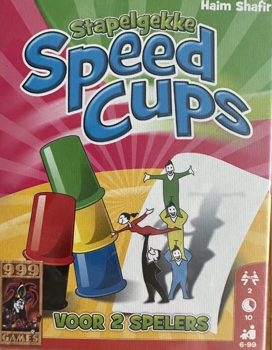 Doos van Stapelgekke Speed Cups (2 spelers)
