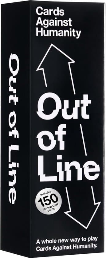 Doos van Cards Against Humanity: Out of Line (uitbreiding)