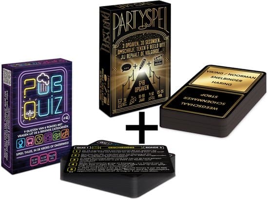 Doos van COMBI-DEAL: Pubquiz over 2025! (#4); 9x pubquiz van 6 rondes / 198 vragen over Nederland)