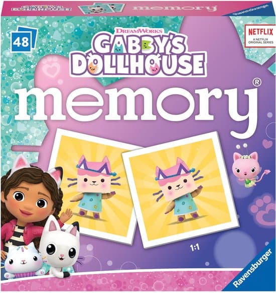 Doos van Gabby's Dollhouse mini memory®