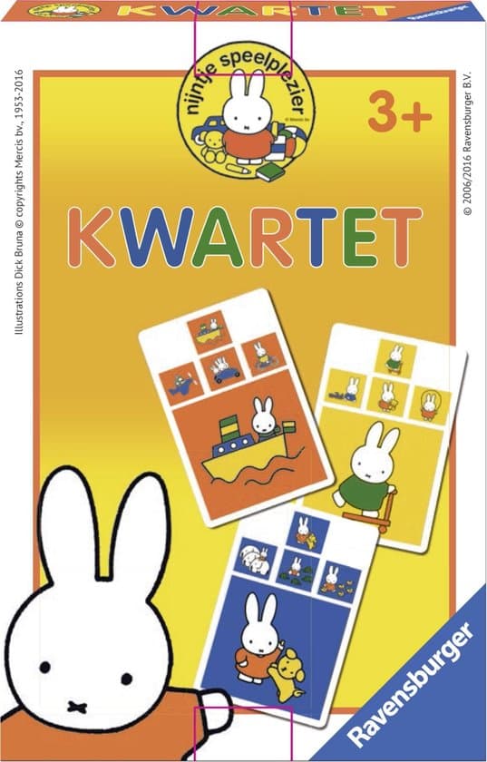 Doos van nijntje ontdekt de wereld kwartet
