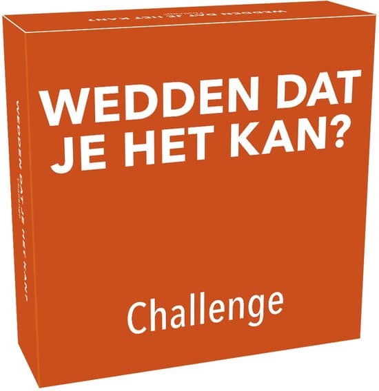 Doos van Wedden dat je het kan? Challenge
