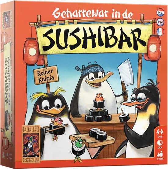 Doos van Geharrewar in de Sushibar